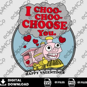 01 Clipart - Ralph Valentine, You Choo Choo Choose Me?, Vaentines Day Svg