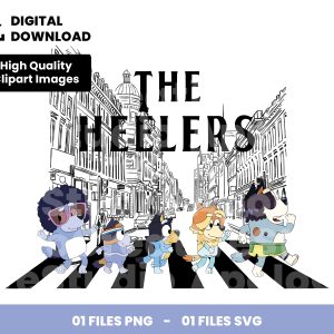 01 Clipart - The Heelers Bluey