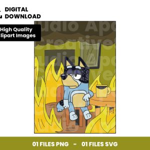 01 Clipart - Bandit - Bluey Dad