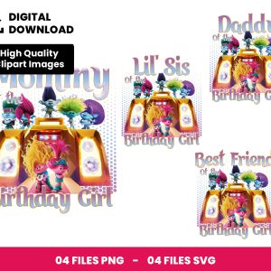 01 Clipart - Birthday Girl - Trolls