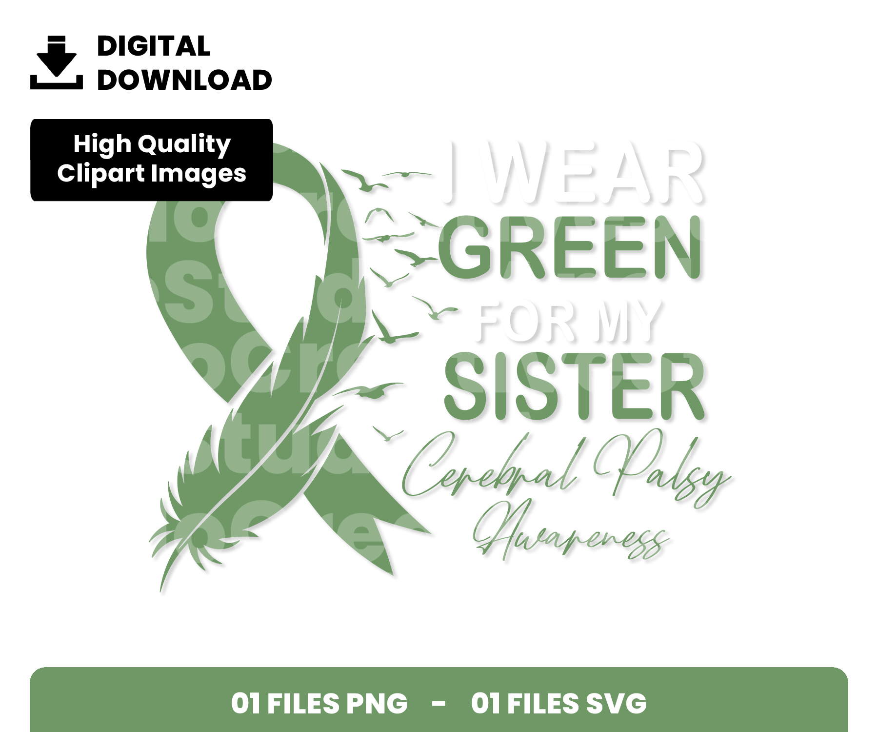 01 Clipart - Cerebral Palsy - Sister