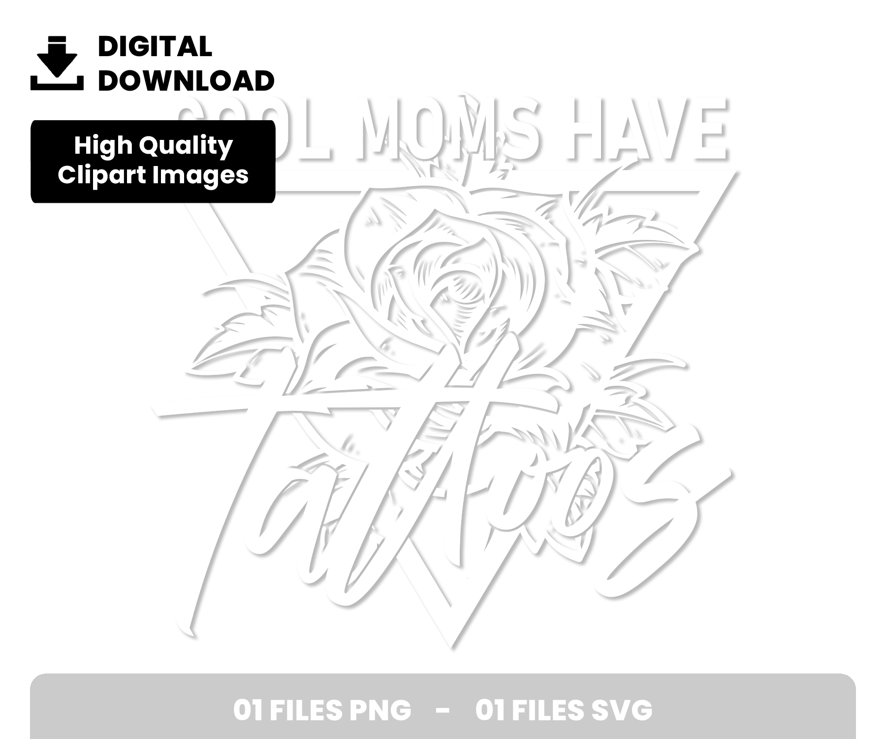 01 Clipart - Cool Moms Have Tattoos