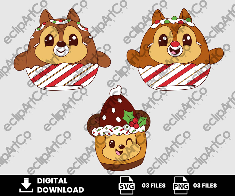 03 Clipart - Kawaii Munchlings Png, Kawaii Munchlings Png, Christmas