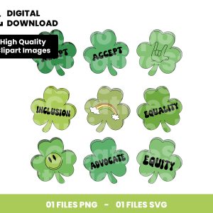 01 Clipart - St. Patrick's clover