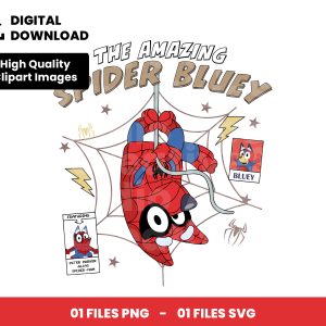 01 Clipart - The Amazing Spider Bluey
