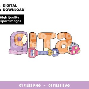01 Clipart - Bingo Rita - Bluey