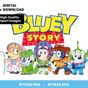 01 Clipart - Bluey Story - Toy Story