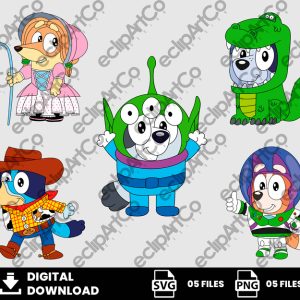 05 Clipart - Bluey Story Png, Bluey Story Svg, Toy Story Png, Toy Story Svg, Halloween