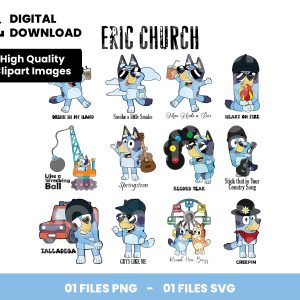 01 Clipart - Eric Church - Bluey