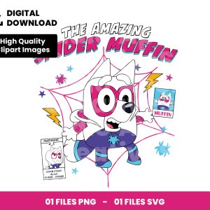 01 Clipart - The Amazing Spider Muffin