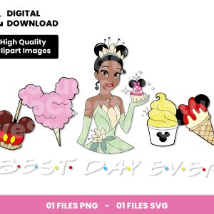 01 Clipart - Tiana Best Day Ever