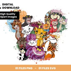 01 Clipart - Disney Cats