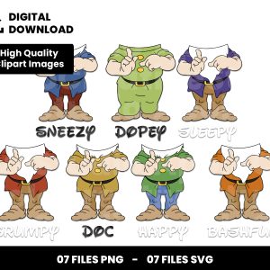 07 Clipart - Dwarfs