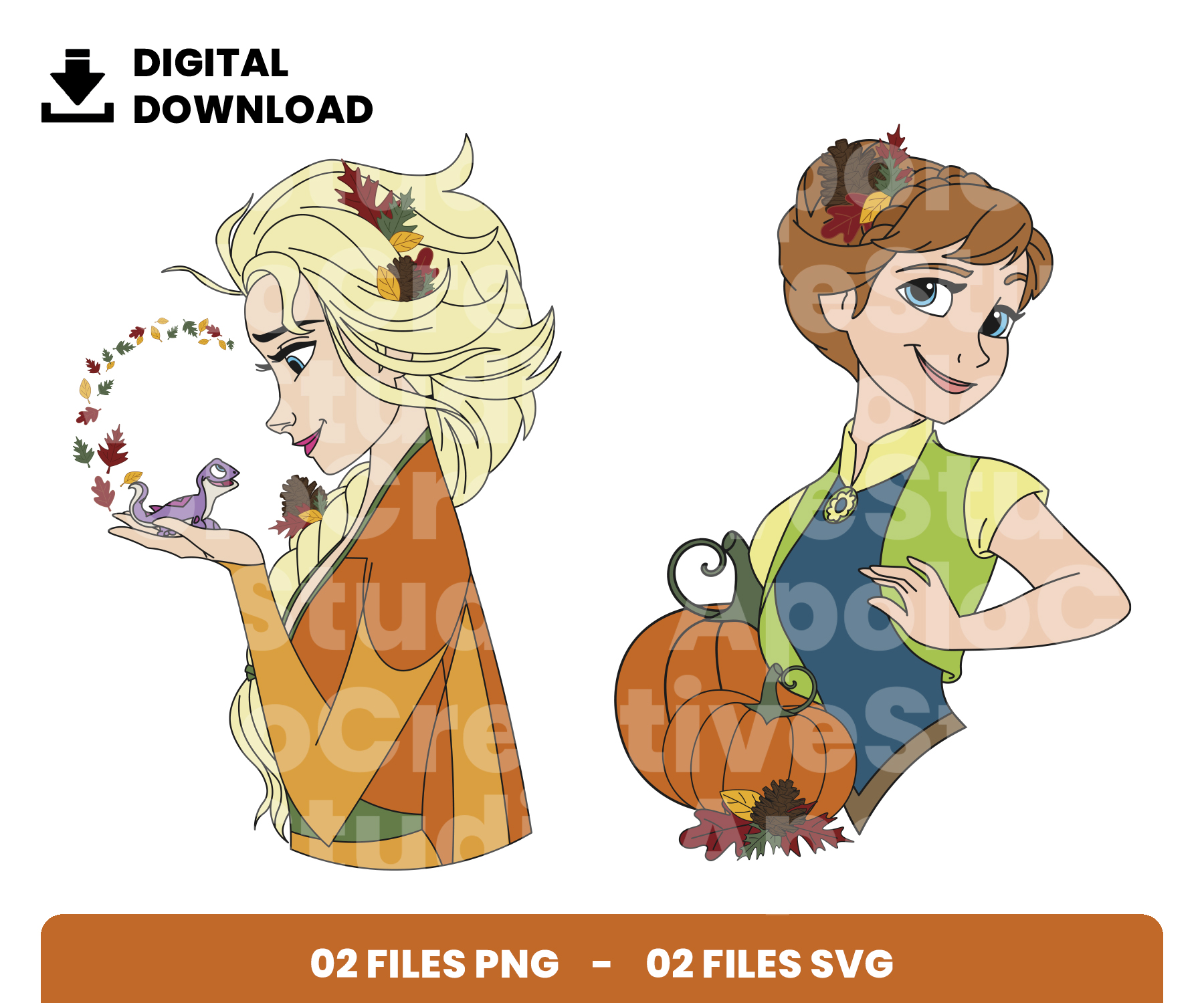 02 Clipart - Frozen Autumn