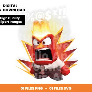 01 Clipart - Anger, Inside Out