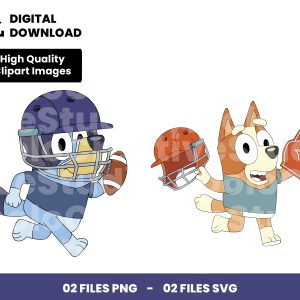 02 Clipart - Bluey Football Png, Bingo Football Png