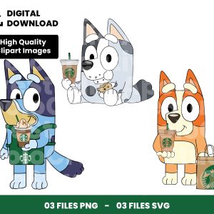 03 Clipart - Bluey Starbucks Png, Starbucks Png