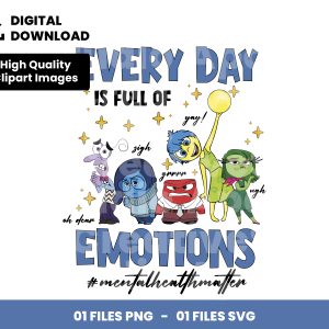 01 Clipart - Every Day Is Full Of Emotions, Inside out
