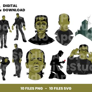 10 Clipart - FrankensteinPng, Frankenstein Svg, Halloween Png
