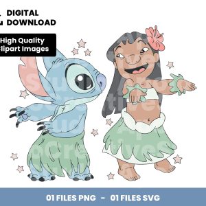 01 Clipart - Lilo And Stitch Hula