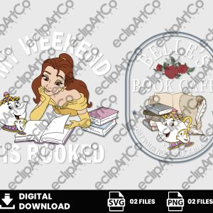 02 Clipart - Belle's Book Cafe Png, Beauty and the Beast Png