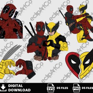 05 Clipart - Clipart, Valentine's Day Svg, Deadpool and Wolverine Png, Deadpool Png, Wolverine Png, Love