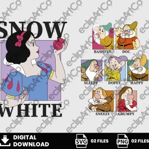 02 Clipart - Snow White and the Seven Dwarfs