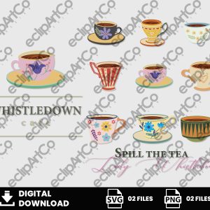 02 Clipart -  Whistledown Cafe, Bridgerton Png, Bridgerton Svg
