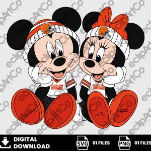 01 Clipart - Cleveland Brown, Mickey and Minnie Png