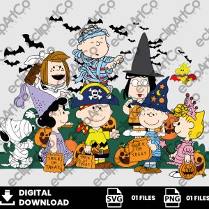 01 Clipart - Peanuts Halloween Svg, Snoopy Halloween Svg