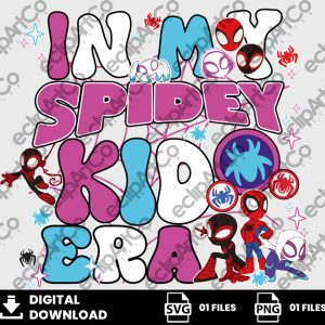 01 Clipart - In My Spidey Kid Era - Pink
