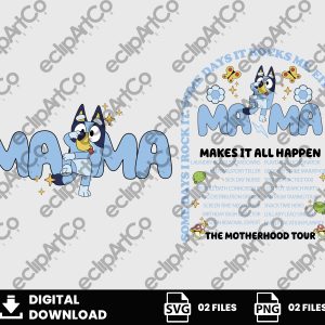 02 Clipart - Mama Bluey