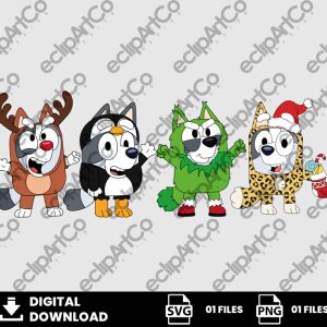 01 Clipart - Muffin, Bluey Christmas