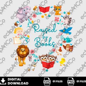 01 Clipart - Raised by Books
