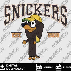 01 Clipart - Snickers Est. 2018, Bluey