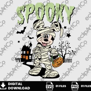 01 Clipart - Spooky - Mickey Hallloween Png