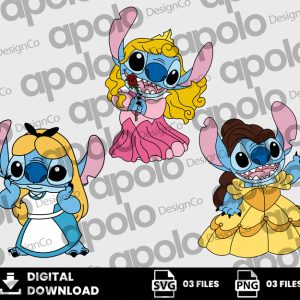 03 Clipart - Stitch Princess Halloween Png, Stitch Princess Png, Stitch Png