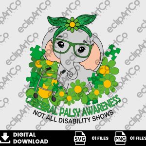 01 Clipart - Cerebral Palsy Awareness, Not All Disability Shows
