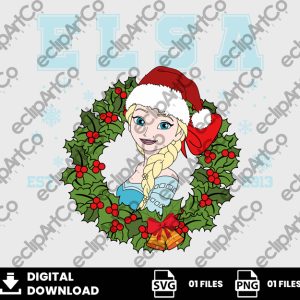 01 Clipart - Elsa Christmas, Frozen Png