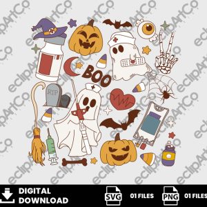 01 Clipart - Halloween Nurse