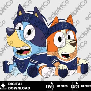 01 Clipart - Indianapolis Colts, Bluey and Bingo, Bluey