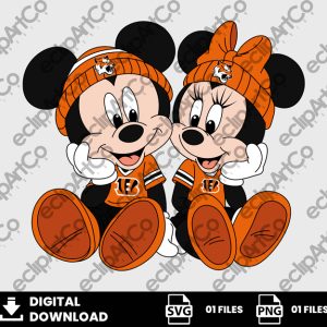 01 Clipart - Mickey and Minnie Png