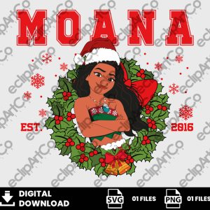 01 Clipart - Moana Christmas, Moana Png