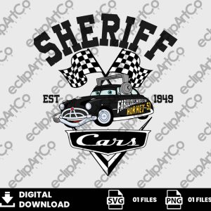 01 Clipart - Sheriff, Hudson Hornet, Cars