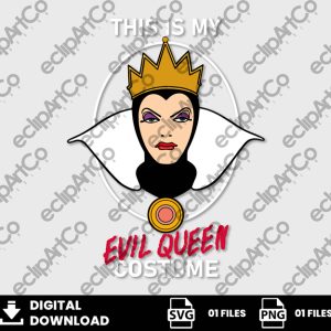 01 Clipart - This is my Evil Queen Costume, Evil Queen Png