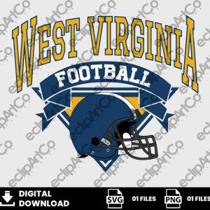 01 Clipart - West Virginia, Football