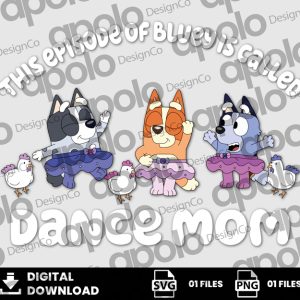 01 Clipart - This Episode of Bluey is Called Dance Mom, Bluey