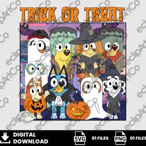 01 Clipart - Trick Or Treat, Bluey Halloween, Bluey, Halloween