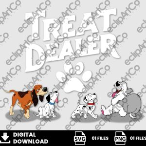 01 Clipart - Treat Dealer, Disney Dogs