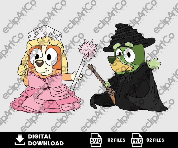 02 Clipart - Bluey Wicked Png, Bingo Wicked Png, Wicked Png, Bluey Png